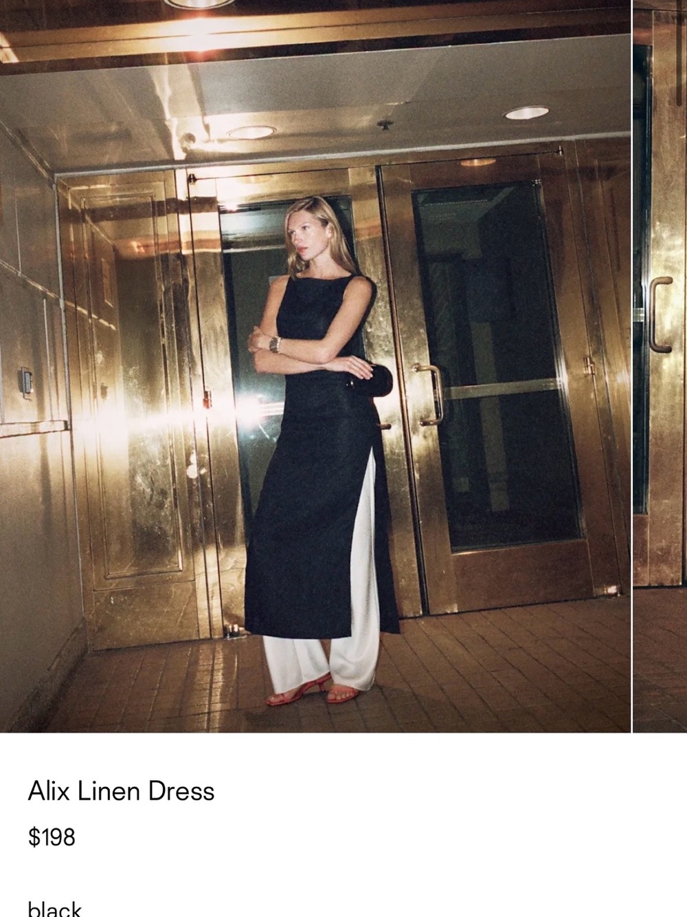 Reformation Black Maxi Dress